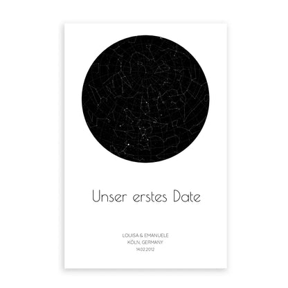 Sternenhimmel - Personalisierbare Sternenkarte