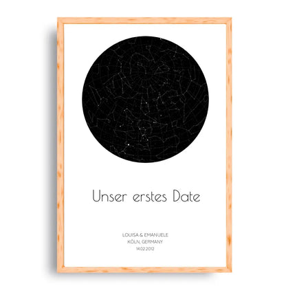 Sternenhimmel - Personalisierbare Sternenkarte