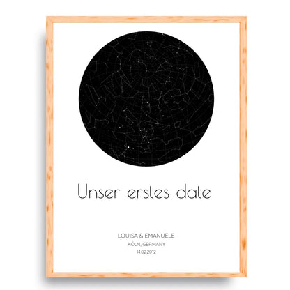 Sternenhimmel - Personalisierbare Sternenkarte