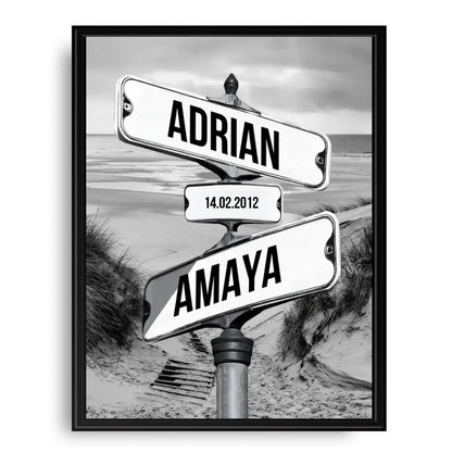 NY Vintage Straßenschild - Personalisierbares Poster