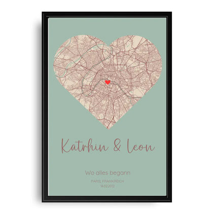 Wo alles begann Vintage - Personalisiertes Poster