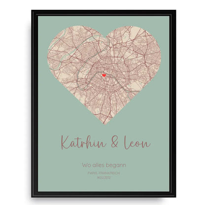 Wo alles begann Vintage - Personalisiertes Poster