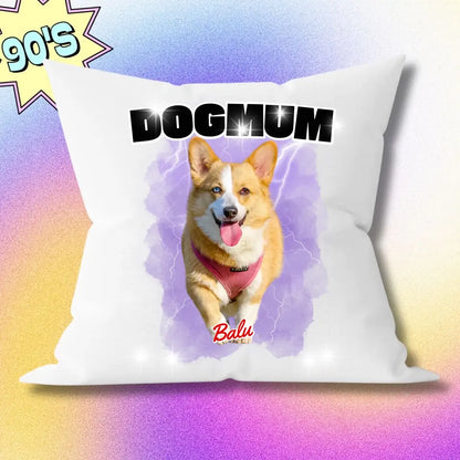 90er Bootleg Retro Kissen - Personalisiert Hund