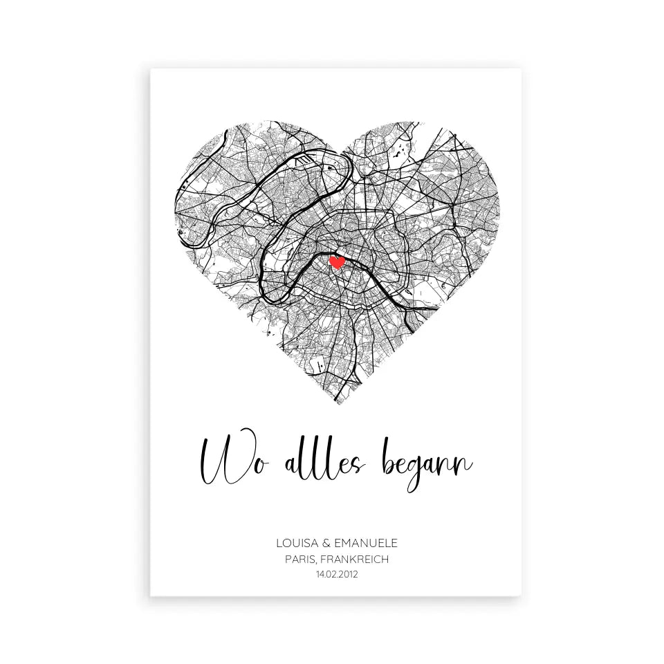 Personalisierbares Poster - "Wo alles begann"