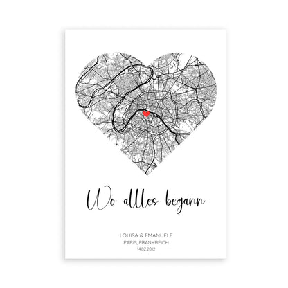 Personalisierbares Poster - "Wo alles begann"