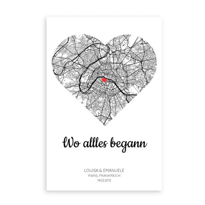 Personalisierbares Poster - "Wo alles begann"