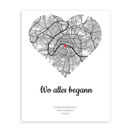 Personalisierbares Poster - "Wo alles begann"