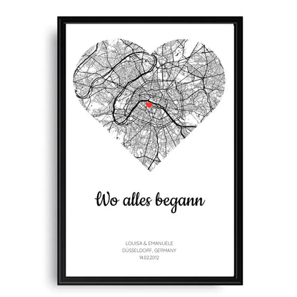 Personalisierbares Poster - "Wo alles begann"