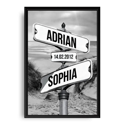 NY Vintage Straßenschild - Personalisierbares Poster