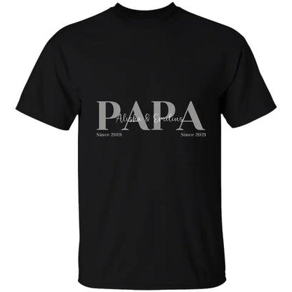 Papa T-Shirt - Personalisiert mit Namen