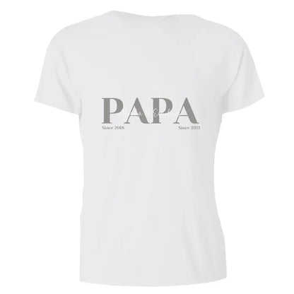 Papa T-Shirt - Personalisiert mit Namen