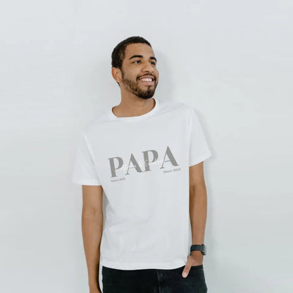 Papa T-Shirt - Personalisiert mit Namen