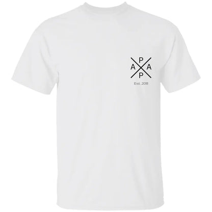 Papa T-Shirt - Personalisiert mit bis 5 Namen