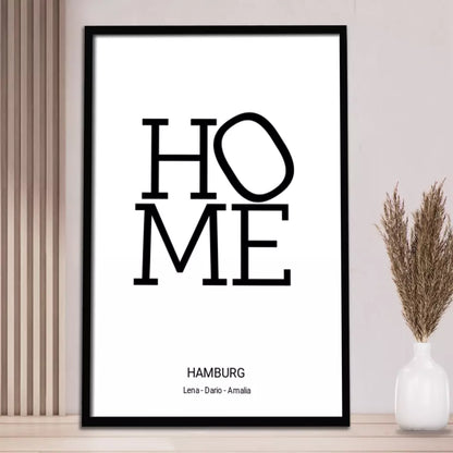 Home Design - Personalisierbares Poster