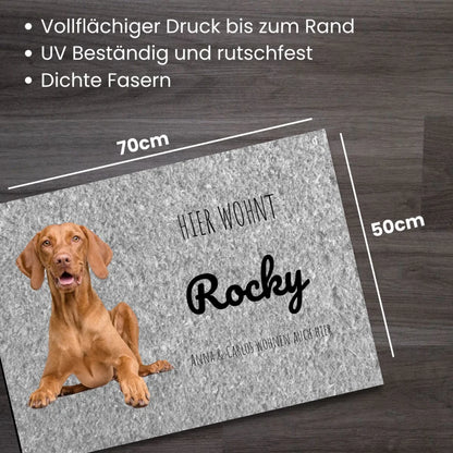 Fußmatte Haustier- Personalisierbar in verschiedenen Farben