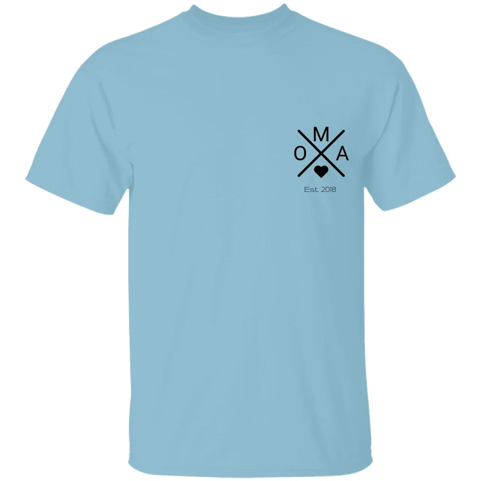 Oma T-Shirt - Personalisiert mit bis 5 Namen