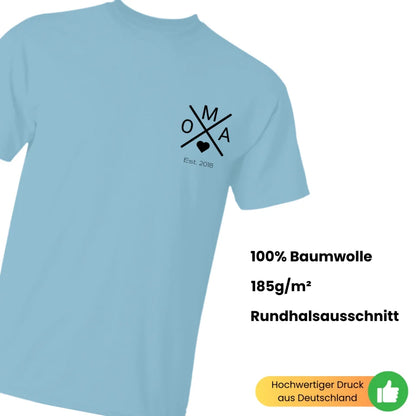 Oma T-Shirt - Personalisiert mit bis 5 Namen